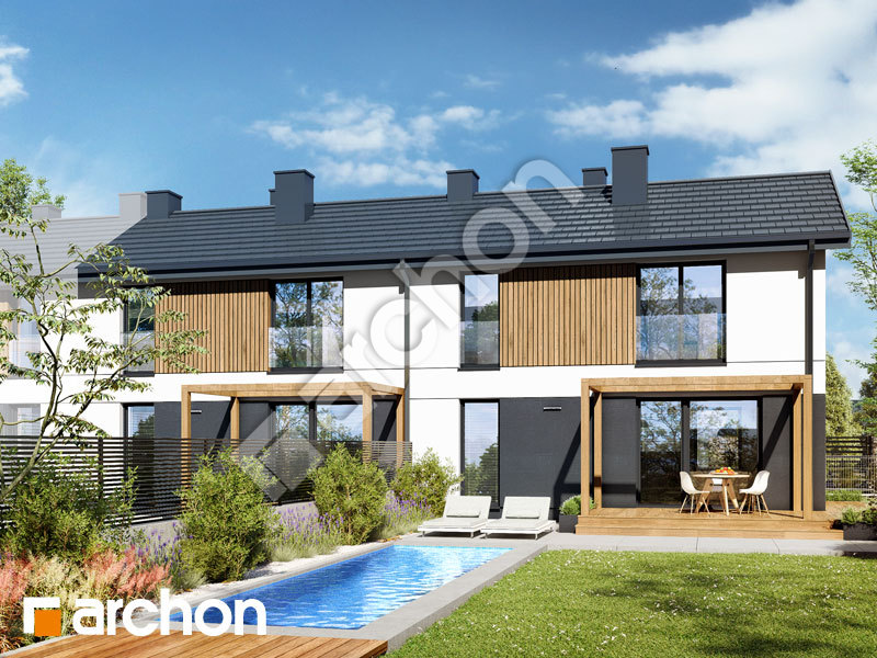 gotowy projekt Dom w everniach 4 (R2BA) widok 2