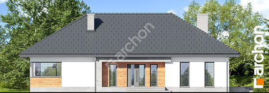 Elewacja frontowa projekt dom w klosowkach 6aee7145cd1c38c342648809c9744d3e  264