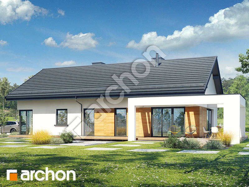 gotowy projekt Dom w barwinkach 2 widok 1