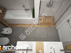 gotowy projekt Dom w czerwonokrzewach (G2) Wizualizacja łazienki (wizualizacja 3 widok 4)
