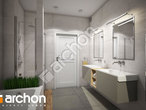 gotowy projekt Dom w czerwonokrzewach (G2) Wizualizacja łazienki (wizualizacja 3 widok 3)