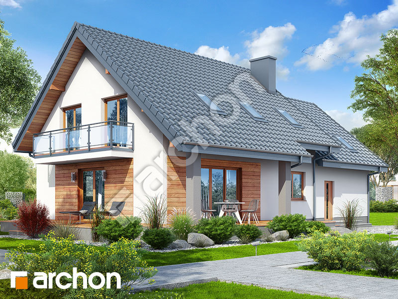 gotowy projekt Dom w czerwonokrzewach (G2) widok 2