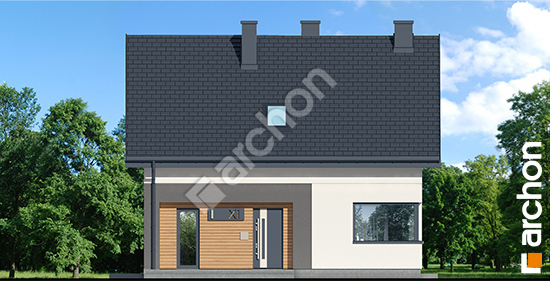 Elewacja frontowa projekt dom w zielistkach 26 oze 8cd002b5771524abad7547025e652570  264