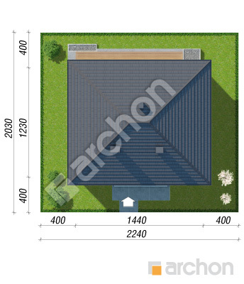 gotowy projekt Dom w litodorach 4 sytuacja