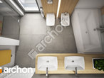 gotowy projekt Dom w malinówkach (T) Wizualizacja łazienki (wizualizacja 3 widok 4)