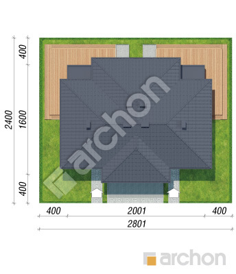 gotowy projekt Willa Julia 10 (R2) sytuacja
