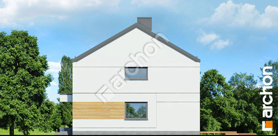Elewacja boczna projekt dom w tunbergiach r2 55415aa012d05cccdd334b43dbff5a59  265