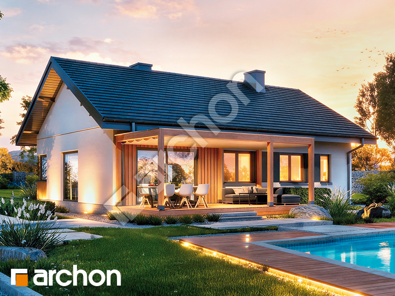 gotowy projekt Dom w leszczynowcach 6 widok 2