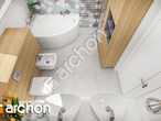 gotowy projekt Dom w malinówkach 2 Wizualizacja łazienki (wizualizacja 3 widok 4)