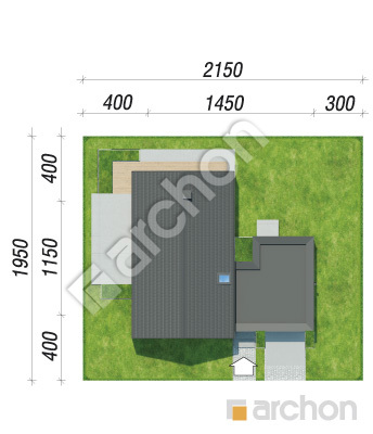 gotowy projekt Dom w geranium (GE) OZE sytuacja