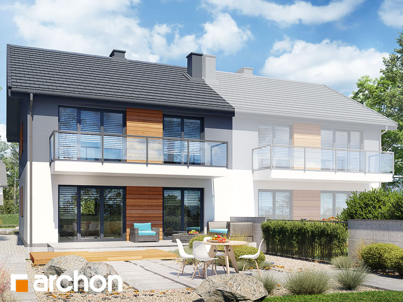 gotowy projekt Dom w bratkach 9 (R2B) widok 1