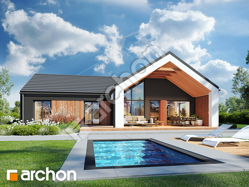 gotowy projekt Dom w pysznogłówkach (GE) widok 2