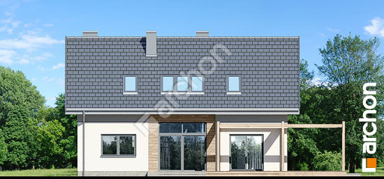 Elewacja ogrodowa projekt dom w silene e951bfa6c055a4f4023da1e36d86aa4f  267