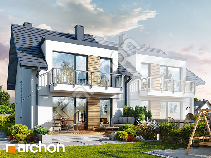 gotowy projekt Dom w bratkach 23 (R2B) widok 2