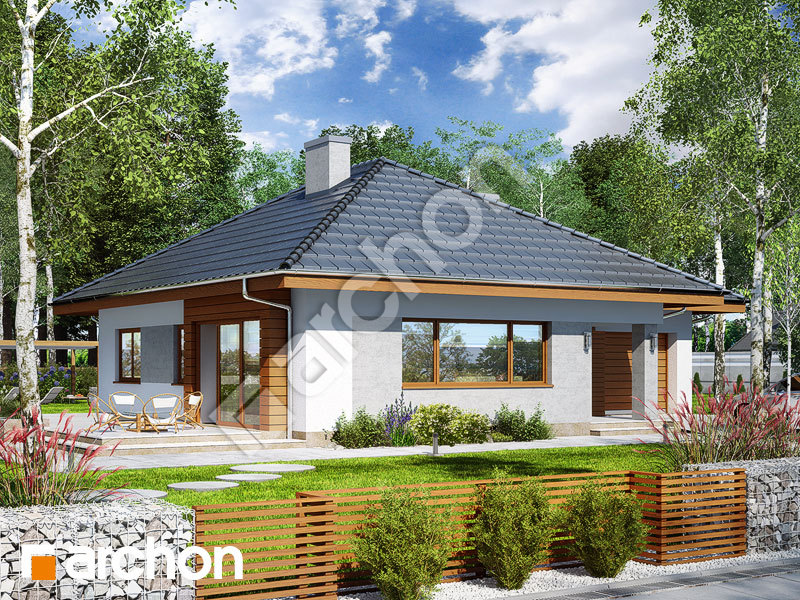 gotowy projekt Dom w lilakach 2 (T) widok 2