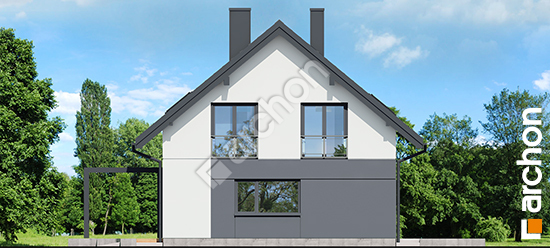 Elewacja boczna projekt dom w malinowkach 60 g 67b4578d9769fb70300d9f622e4d9427  266