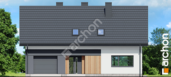 Elewacja frontowa projekt dom w malinowkach 60 g 3e83a206495e6958441c1da565d64d73  264