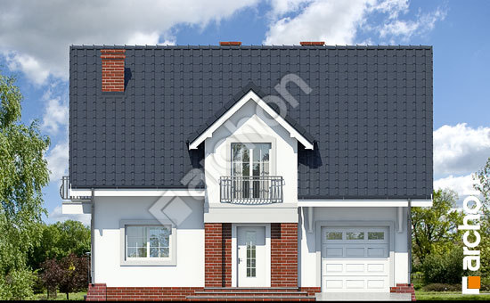 Elewacja frontowa projekt dom w lucernie ver 3 89932c93540b9c93455a7a9c57548629  264