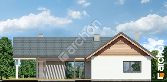 Elewacja ogrodowa projekt dom w marzankach 290229e0a65c890fafd6e8e8c49949c8  267