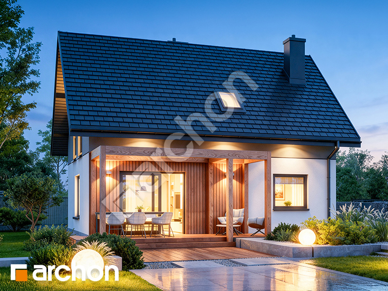 gotowy projekt Dom w zielistkach 23 widok 2