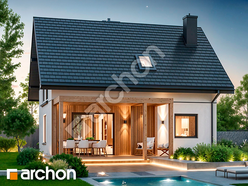 gotowy projekt Dom w zielistkach 23 widok 2