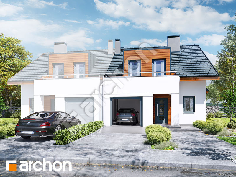 gotowy projekt Dom w klematisach 8 (B) widok 2