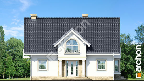 Elewacja frontowa projekt dom w mirabelkach p a0cc7074939245837153b1e5e398b82d  264