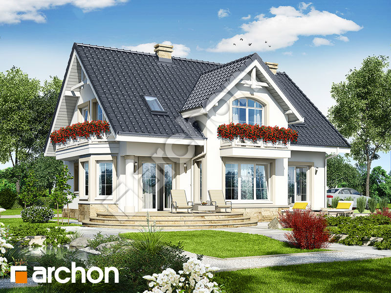 gotowy projekt Dom w mirabelkach (P) widok 2