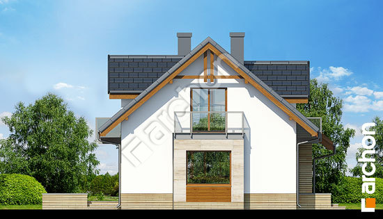 Elewacja boczna projekt dom w rododendronach 15 n ver 2 e3ddee80ccd5ec3546e939083554de4c  266