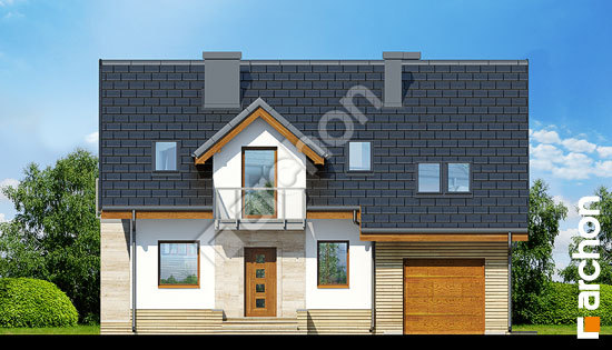 Elewacja frontowa projekt dom w rododendronach 15 n ver 2 04a2f6b0c57251520c520bd91b3b2ef9  264