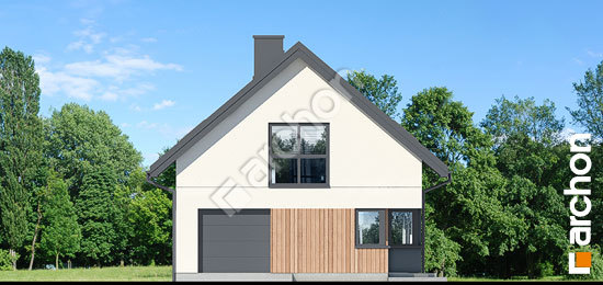Elewacja frontowa projekt dom w ligolach 2 8b107796ec583f59575b1af4064a4461  264