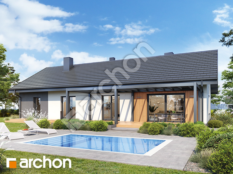 gotowy projekt Dom w lipiennikach 6 (G) widok 2