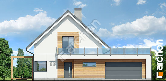 Elewacja frontowa projekt dom w amburanach 2 g2 9dc60a41f4674bf295324bc77e517433  264