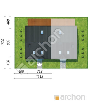 gotowy projekt Dom w borówkach (B) sytuacja