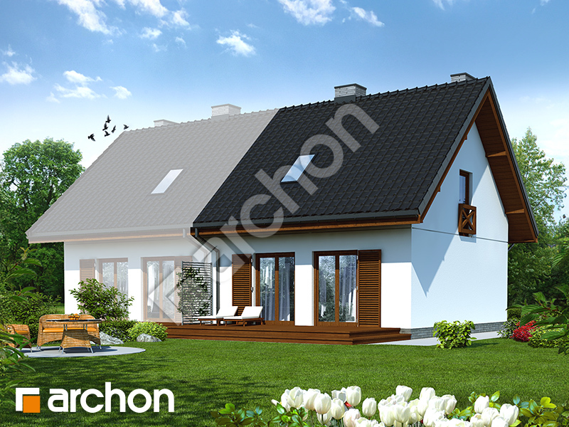 gotowy projekt Dom w borówkach (B) widok 2