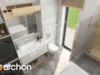 gotowy projekt Dom w kostrzewach 4 Wizualizacja łazienki (wizualizacja 3 widok 4)