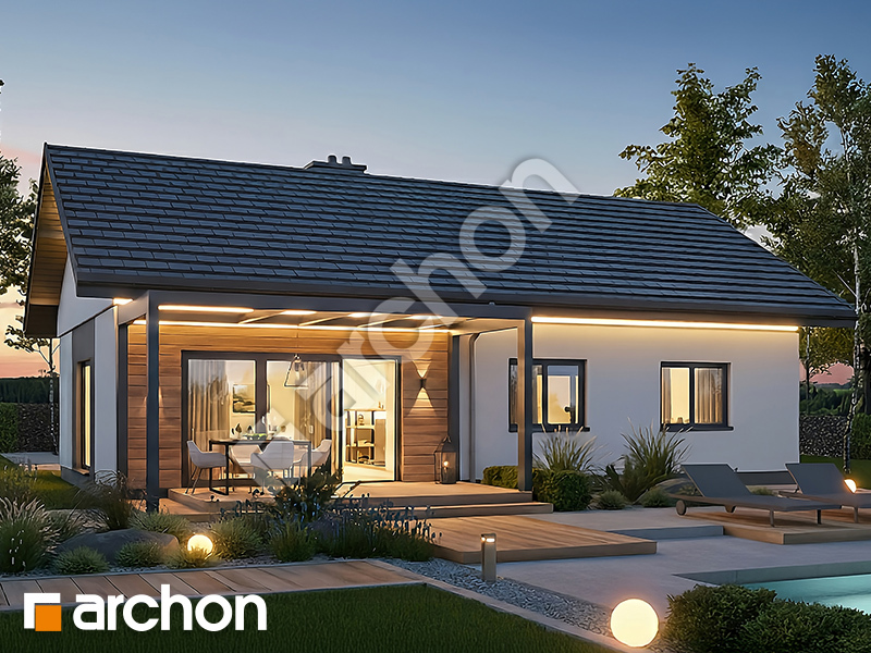 gotowy projekt Dom w kostrzewach 4 widok 2