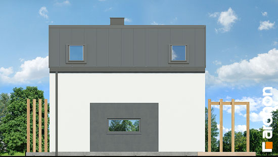 Elewacja boczna projekt domek letniskowy nad zrodelkiem e4c181096840636eaa83474780a5f90f  265