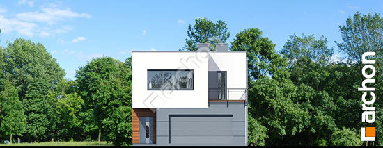 Elewacja frontowa projekt dom w topinamburach g2a 221adfffaa6d499a0eed9644297acf79  264