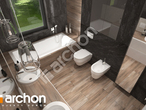 gotowy projekt Dom w topinamburach (G2A) Wizualizacja łazienki (wizualizacja 3 widok 4)