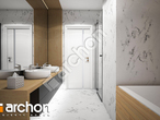 gotowy projekt Dom w kokoryczkach 2 (G2) Wizualizacja łazienki (wizualizacja 3 widok 2)