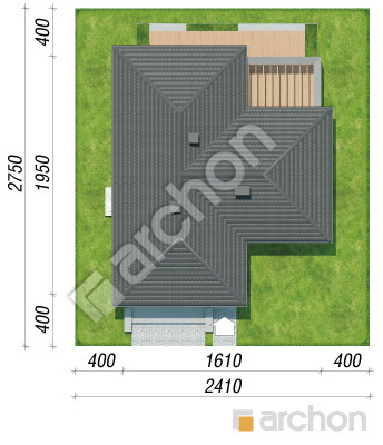 gotowy projekt Dom w macierzankach 5 (G2) sytuacja