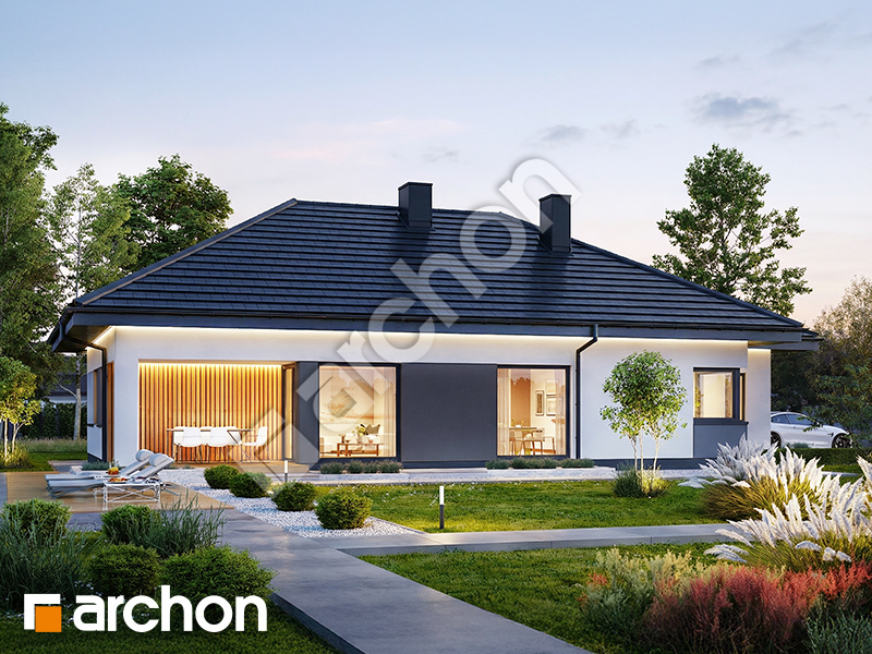 gotowy projekt Dom w renklodach 41 (G) widok 2