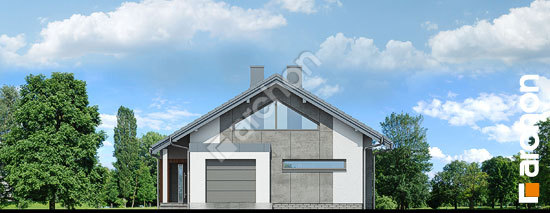 Elewacja frontowa projekt dom w araliach 6baa4dd5b84fb607e22c5247aed54471  264