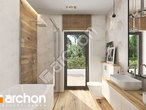gotowy projekt Dom w widliczkach 3 (G2) Wizualizacja łazienki (wizualizacja 3 widok 2)