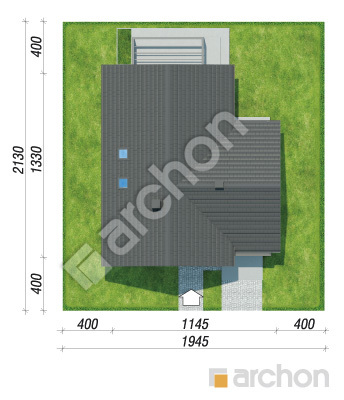 gotowy projekt Dom w ignamach (GE) sytuacja
