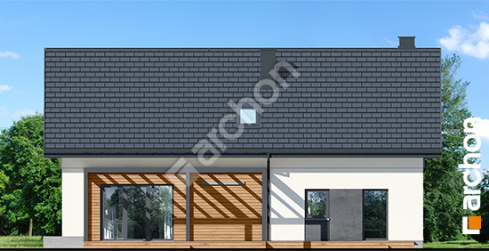 Elewacja ogrodowa projekt dom w aurorach 14 g2e oze 07d026fd86e2756216ace7fe561ddc46  267