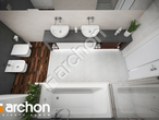 gotowy projekt Dom w srebrzykach 2 (G2T) Wizualizacja łazienki (wizualizacja 3 widok 4)