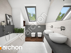 gotowy projekt Dom w srebrzykach 2 (G2T) Wizualizacja łazienki (wizualizacja 3 widok 1)