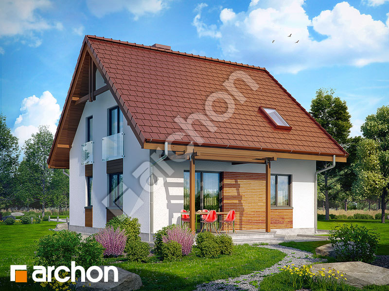 gotowy projekt Dom w poziomkach widok 1